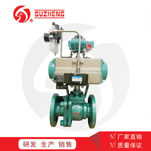 氣(qi)動法蘭襯氟(fu)球閥