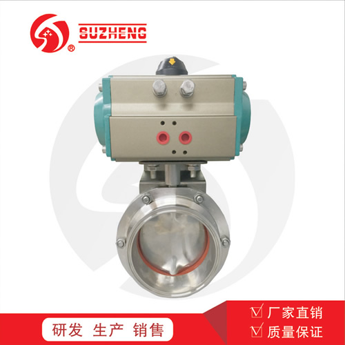 氣(qi)動衛生級快裝蝶(die)閥