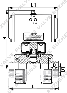 氣動UPVC塑(sù)料球閥